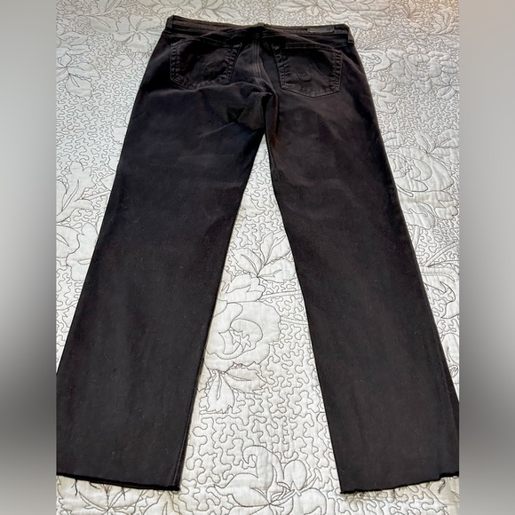 AG THE STILT Cigarette Leg Black Jean with Fringe Edge. Sz 28 - Picture 13 of 15